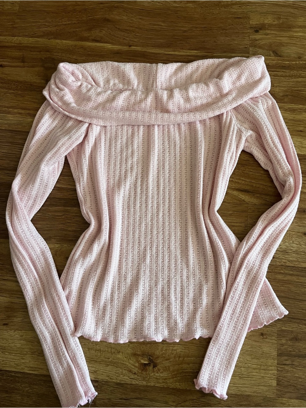 pink off the shoulder top